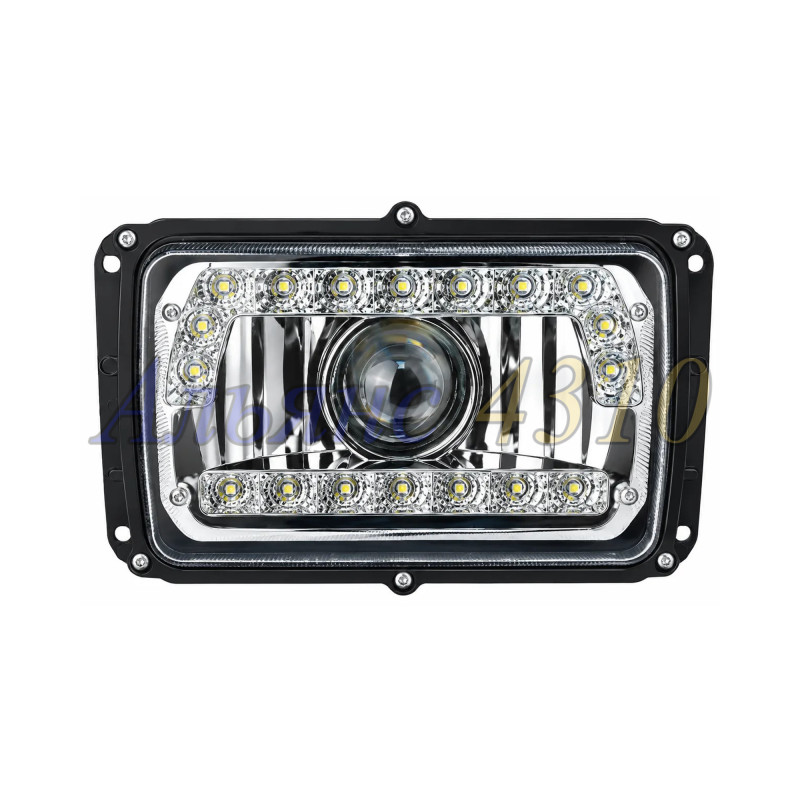 Фара ЕВРО квадратная светодиодная (ГЛАДКОЕ СТЕКЛО) - SUFORCE